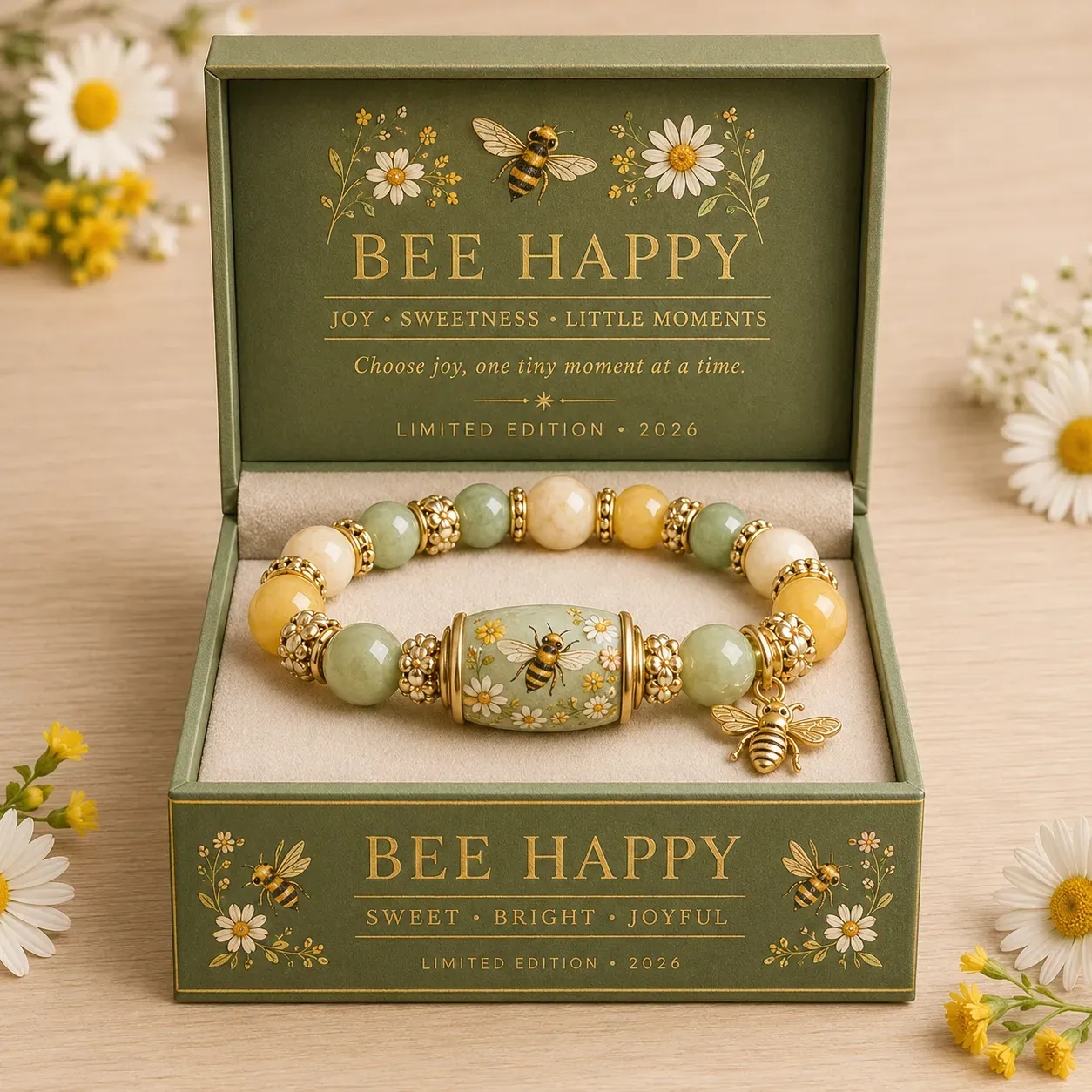 🌿 Love, Peace & Spring Blessings 💖 | 2026 Limited Edition Bracelet - With Gift Box