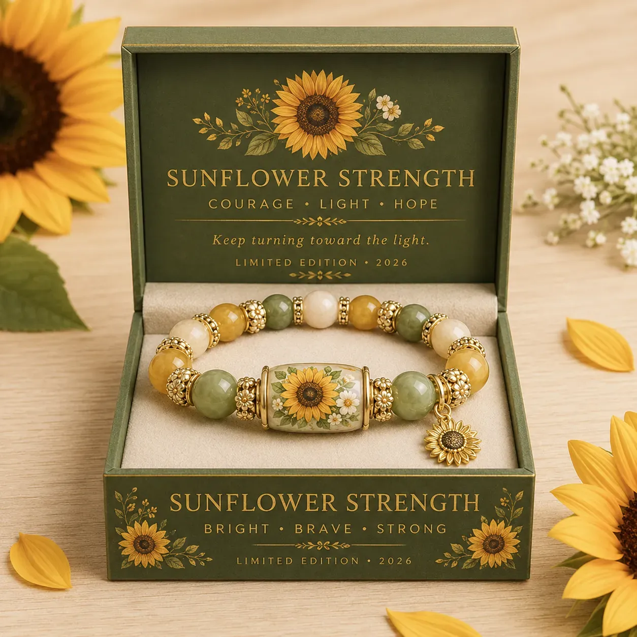 🌿 Love, Peace & Spring Blessings 💖 | 2026 Limited Edition Bracelet - With Gift Box