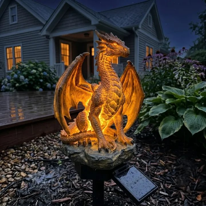 🔥Last Day 49% OFF🐉Solar Dragon Garden Statue Light