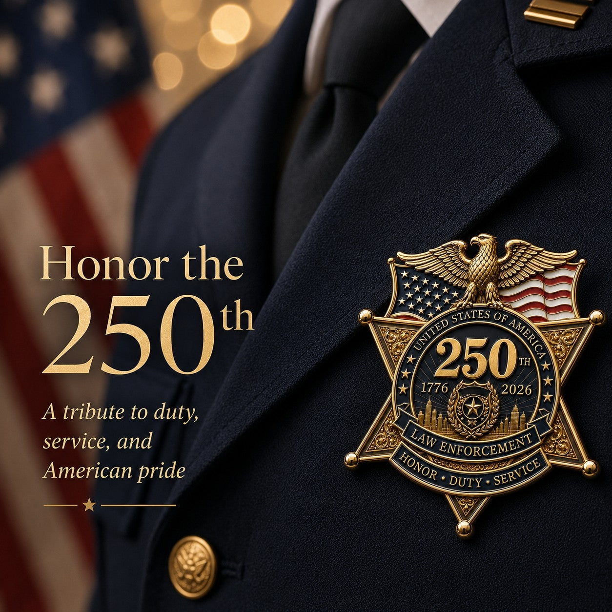 ⚡️Flash Sale 49% OFF - America Law Enforcement Brooch