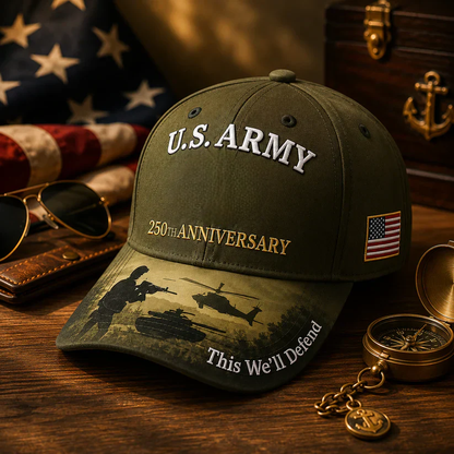 🔥 Father’s Day Sale - ❤️ Handmade Embroidered Devil Dog USMC 250th Birthday Commemorative Cap 🇺🇸