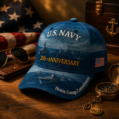 🔥 Father’s Day Sale - ❤️ Handmade Embroidered Devil Dog USMC 250th Birthday Commemorative Cap 🇺🇸