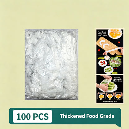 🍓 Elastic Food Fresh-Keeping Covers 🥗 Food-Grade Stretch Lids for Bowls, Plates, Fruits & Leftovers
