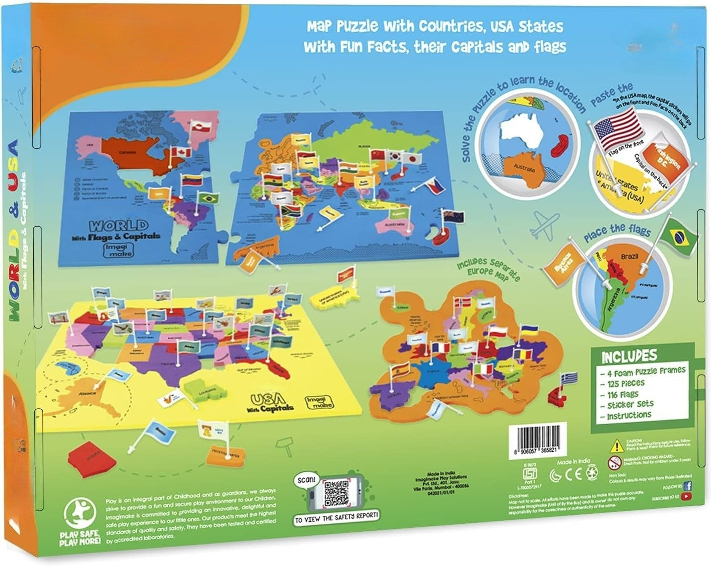 🔥Last Day 49% OFF - 🌍 World Map & USA Map Puzzle Set