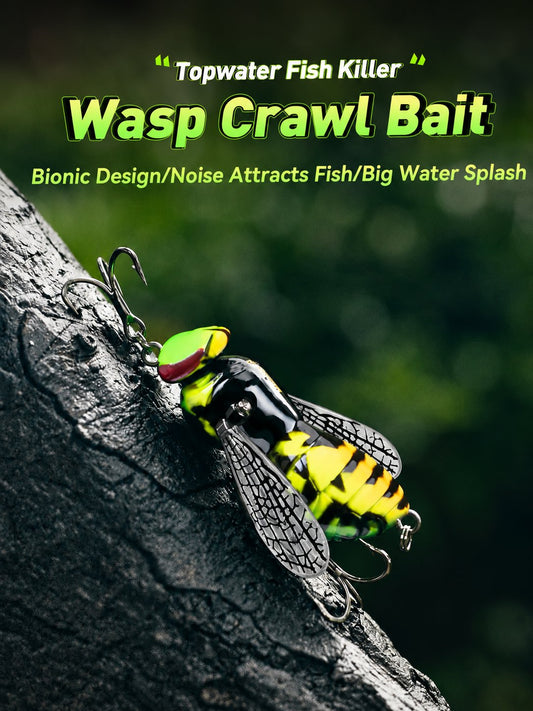 🔥 Last Day 69% OFF – 🐝 Bionic Wasp Topwater Lure That Triggers Explosive Strikes