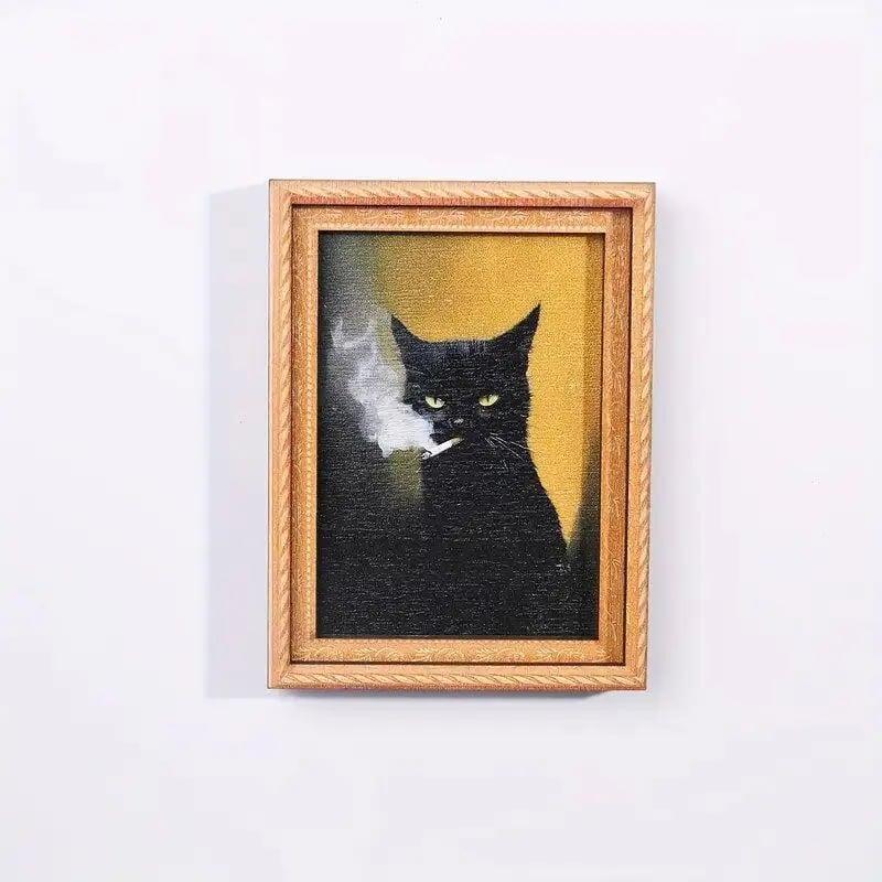 🔥Funny Cat Fridge Magnet - Vintage Art Frame