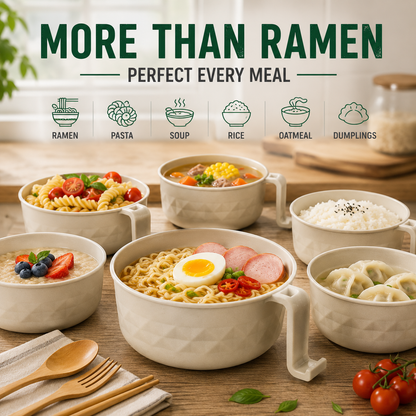 🍜 All-in-One Microwave Noodle Bowl Set | Cook, Drain & Enjoy in Minutes