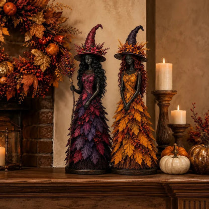 💥LAST DAY 49% OFF - 🧙 Enchanted Autumn Witch Figurine