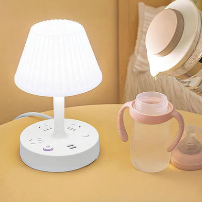 ⏰Table Lamp with USB Port and Outlet