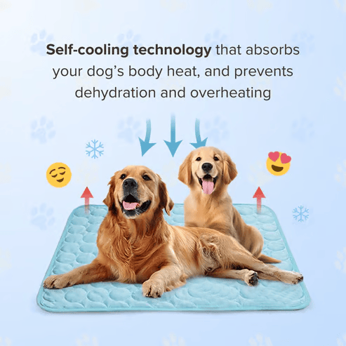 🧊Ice Silk Pet Cooling Mat, Washable Breathable Cooling Pad For Dogs Cats, Non-Slip Summer Heat Relief Bed For Indoor Travel
