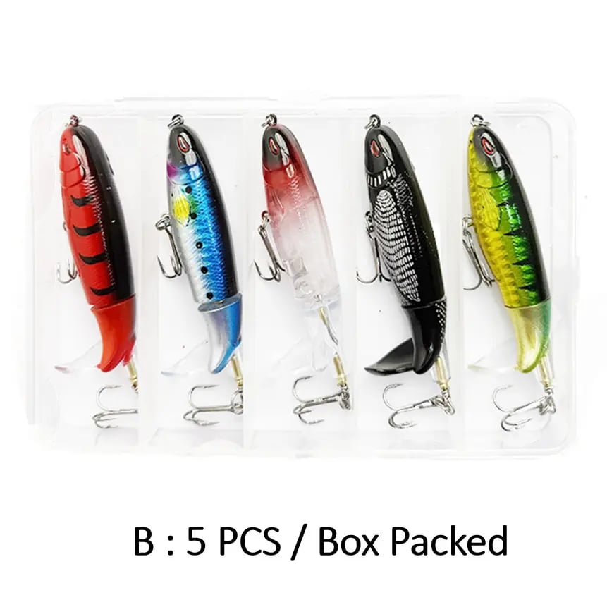 🦈 Elite Surface Predator: Multi-Jointed 360° Rotating Tail Lure