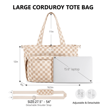 💕Hot sale 50% OFF👜 CORDUROY TOTE BAG FOR WOMEN