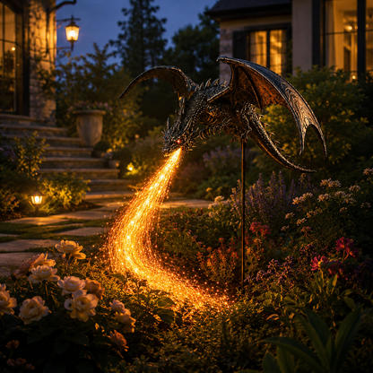 🐉 2027 'Dragon's Ember' Solar Garden Light 🔥 | The Ultimate Magical Outdoor Halloween Decoration