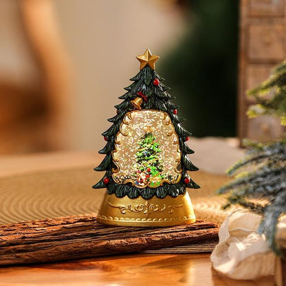 🎄Light Up Christmas Tree Snow Globe Ornament, Musical Xmas Snowball Lantern Gift