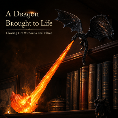🚚 Buy 2 Get Free Shipping 🚚 🐉 3D Dragon Flame Bookshelf Nook Light