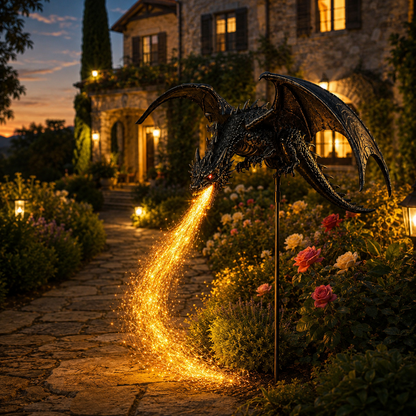 🐉 2027 'Dragon's Ember' Solar Garden Light 🔥 | The Ultimate Magical Outdoor Halloween Decoration