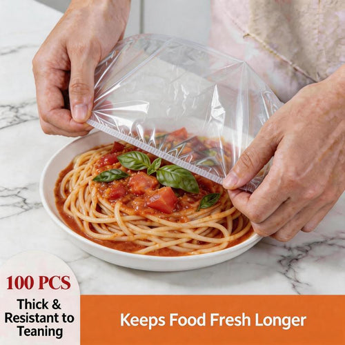 🍓 Elastic Food Fresh-Keeping Covers 🥗 Food-Grade Stretch Lids for Bowls, Plates, Fruits & Leftovers