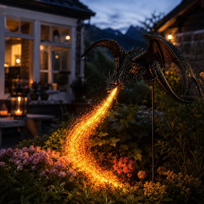 🐉 2027 'Dragon's Ember' Solar Garden Light 🔥 | The Ultimate Magical Outdoor Halloween Decoration