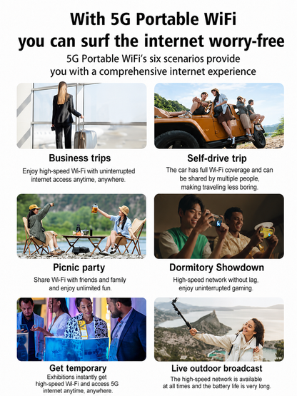🎁This Week's Surprise price- [Power on and use] All-network portable wifi