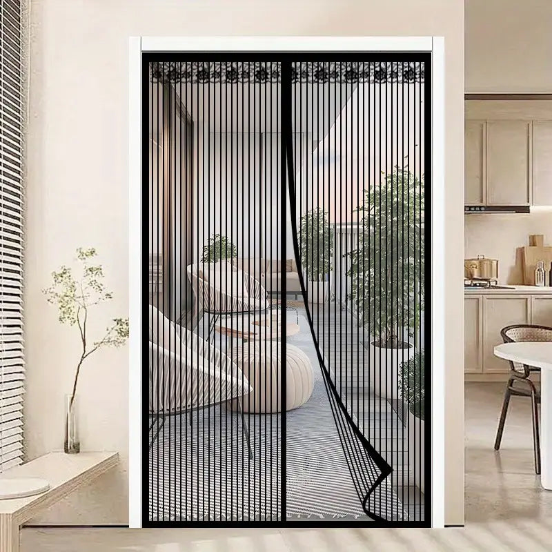 Magic Mesh Summer Magnetic Mosquito Screen Door Curtain