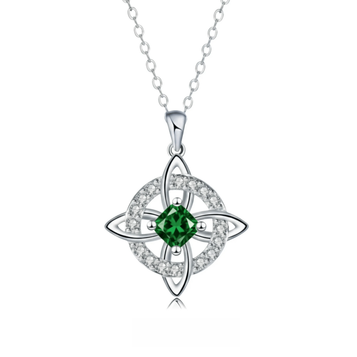 Mystical Birthstone Witches Knot Necklace – Natural Crystal🔮💞Protect Your Loved Ones