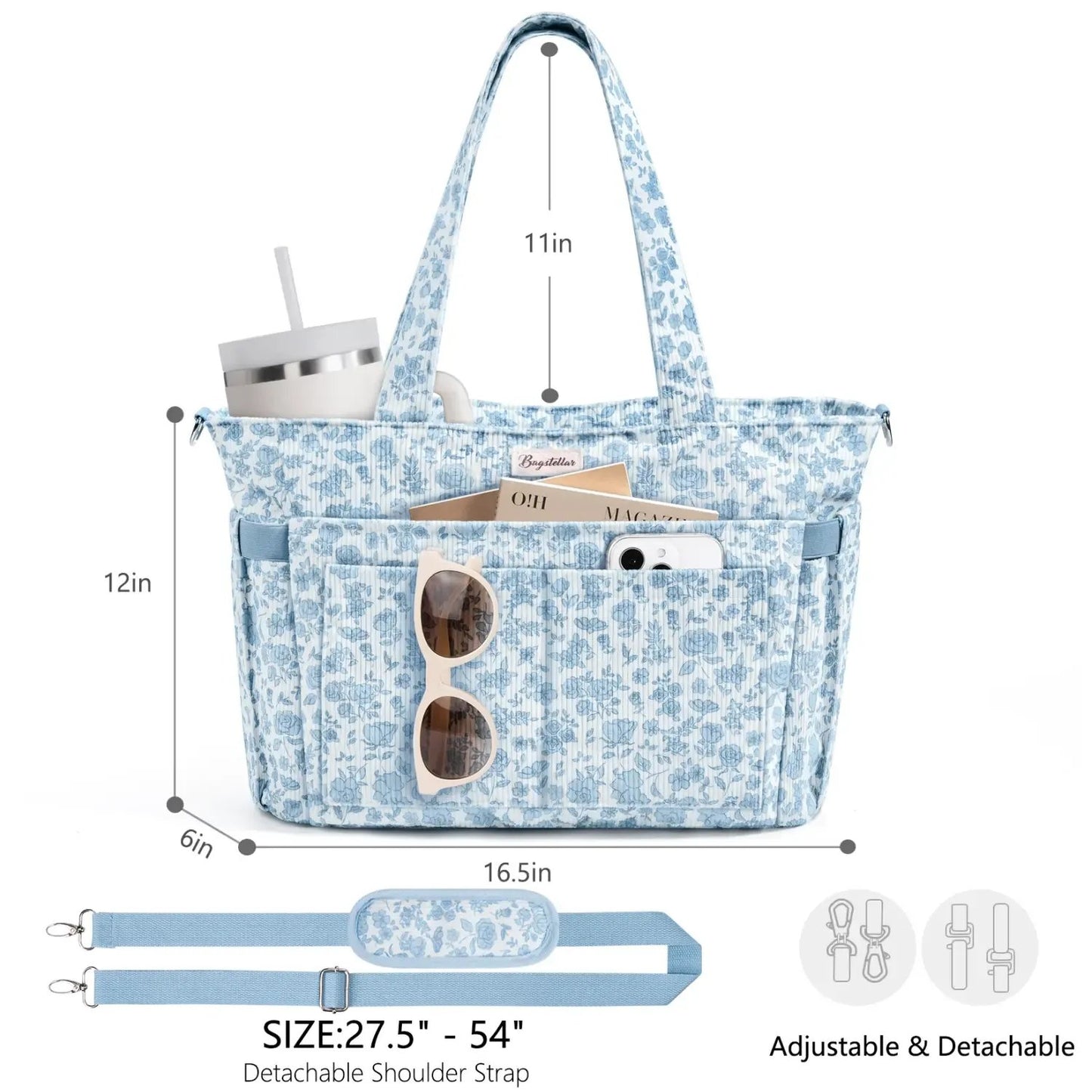 💕Hot sale 50% OFF👜 CORDUROY TOTE BAG FOR WOMEN
