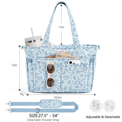 💕Hot sale 50% OFF👜 CORDUROY TOTE BAG FOR WOMEN