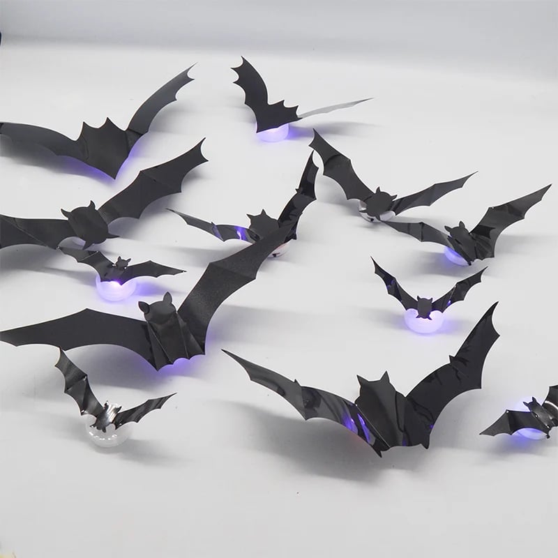 🔥Last Day 50% OFF 🦇Halloween 3D Bat LED Wall Light Decor