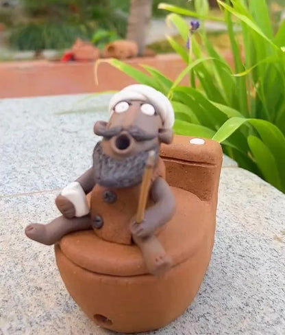 🔥 🎁Handmade Bath Guy Ceramic Incense Holder