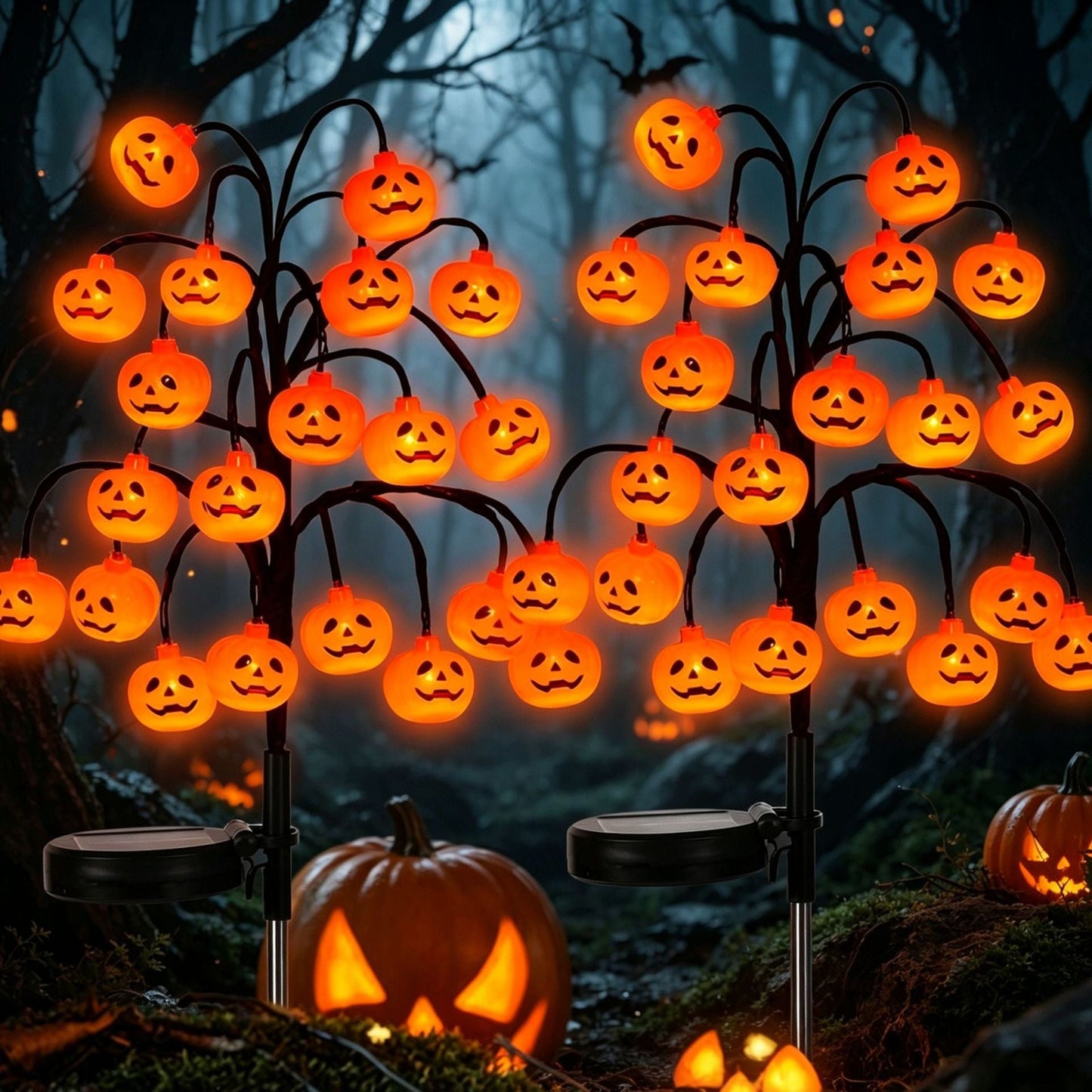 🔥🎃 Pumpkin Solar Stake Lights – Halloween Outdoor Yard Decor