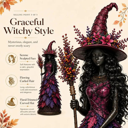 💥LAST DAY 49% OFF - 🧙 Enchanted Autumn Witch Figurine