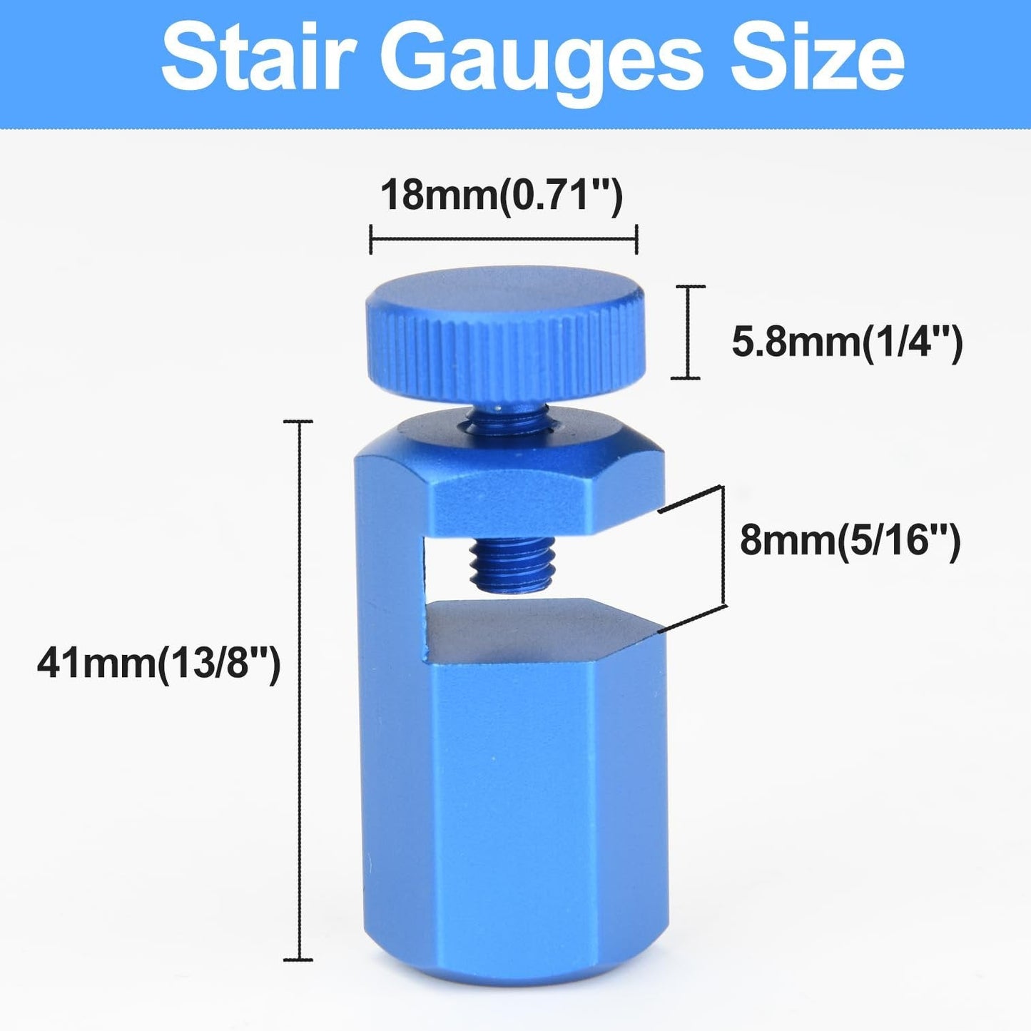 📐🔩Tall Stair Gauges for Framing Square – Hexagonal Stable Lock with Holder & Hook for Carpentry & Circular Saw