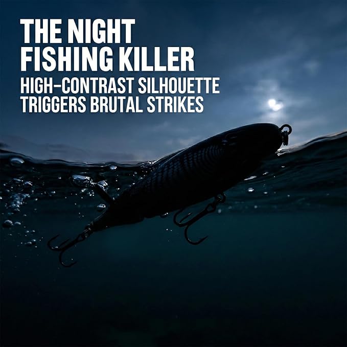 🦈 Elite Surface Predator: Multi-Jointed 360° Rotating Tail Lure