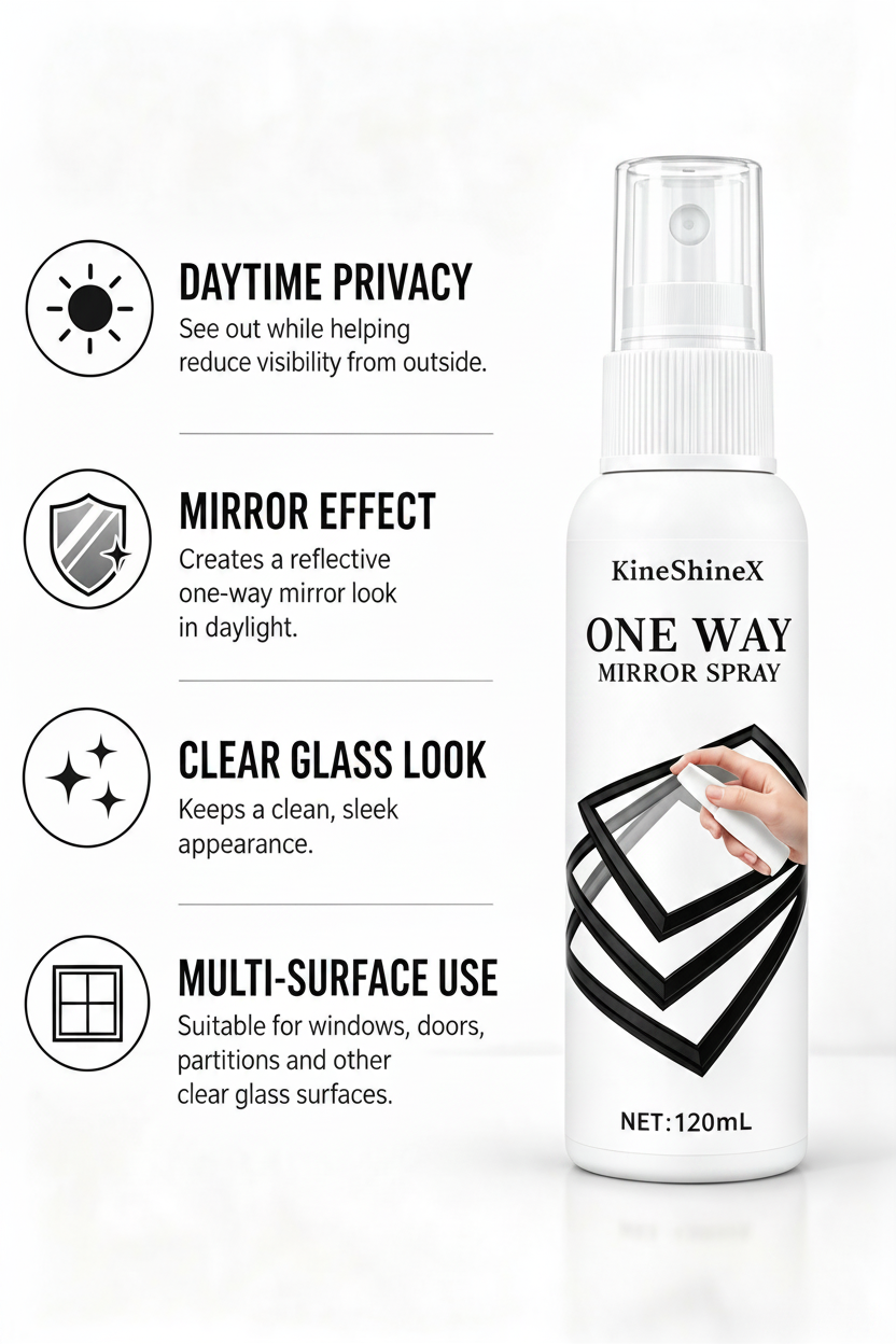 🪟  Reflective Window Spray | One-Way Mirror Privacy Shield for Home & Car