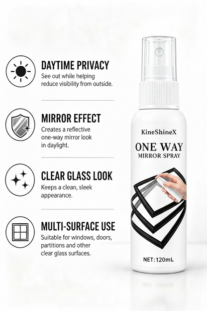 🪟  Reflective Window Spray | One-Way Mirror Privacy Shield for Home & Car