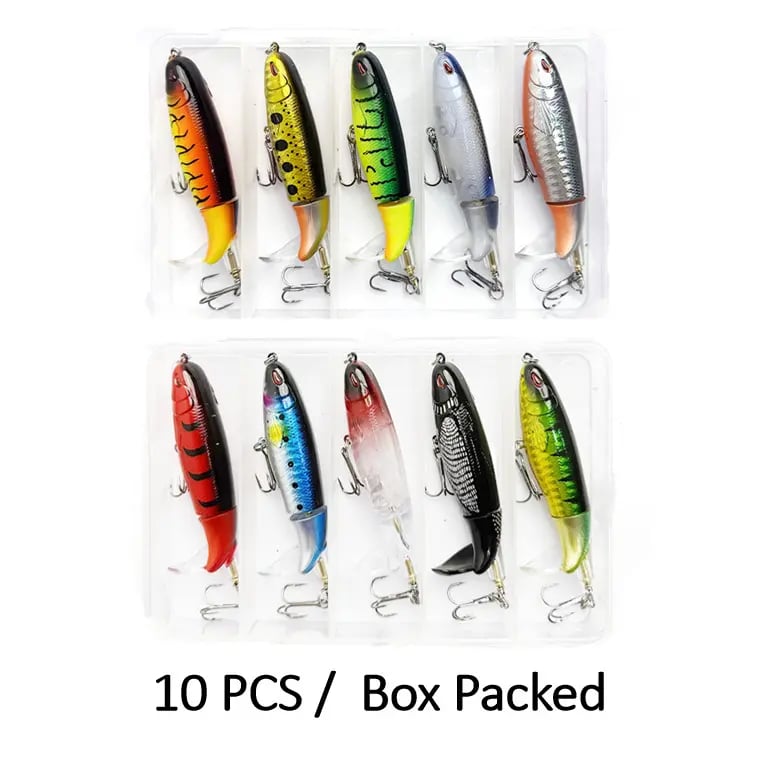 🦈 Elite Surface Predator: Multi-Jointed 360° Rotating Tail Lure