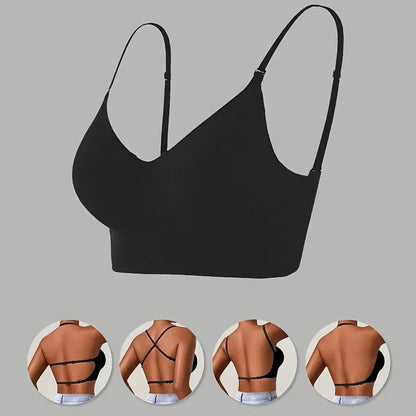🔥Women's Solid Color Wireless Backless Bra