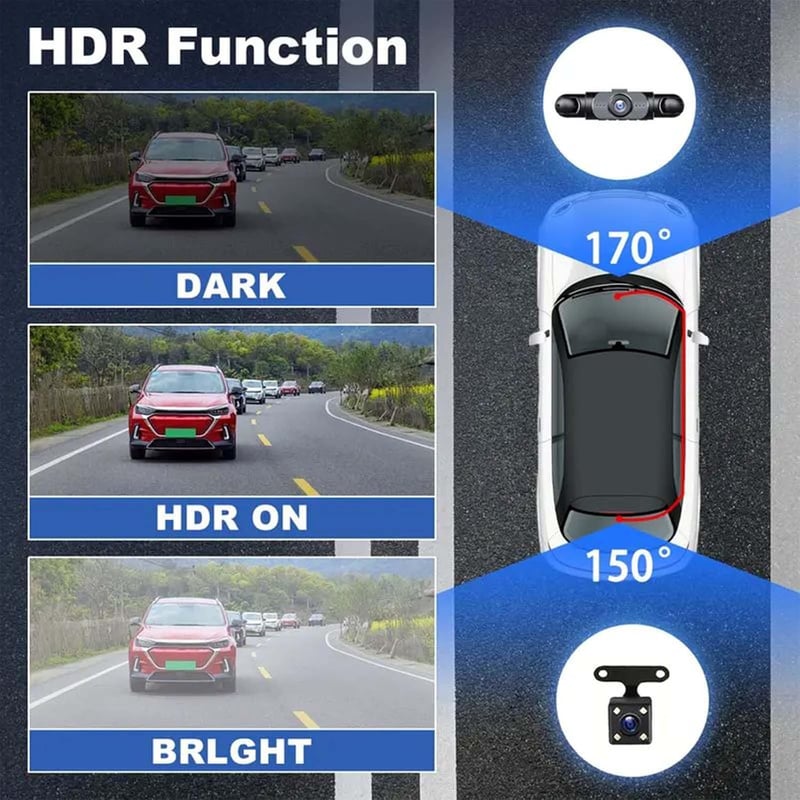 🎁LAST DAY 49% OFF🔥Full View Car Dash Cam System