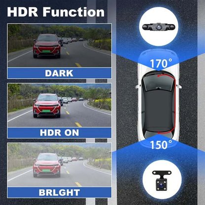 🎁LAST DAY 49% OFF🔥Full View Car Dash Cam System