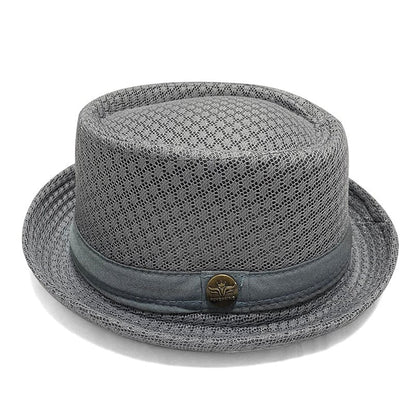Unisex Breathable Mesh Pork Pie Hat