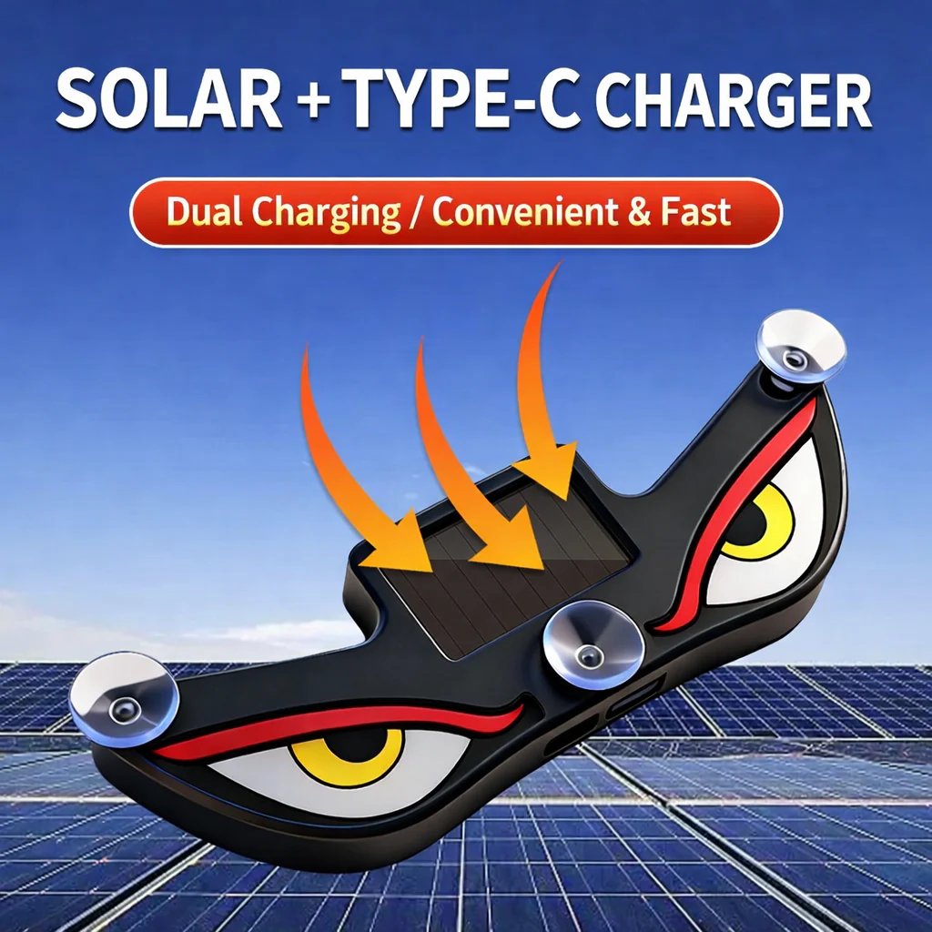 🔥Solar Demon Eye LED Car Window Light
