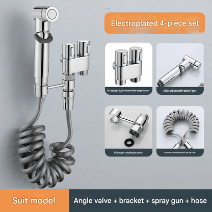🎉1-In-2-Handheld Out Dual Control Valve Bidet Sprayer for Toilet