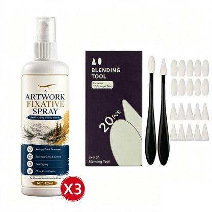 🥳2026 HOT SALE🥳💞50K+ SOLD!🎨🖌️ 50% OFF! Fast Drying Fixative Spray – Protects charcoal & pastels from smudging. Ultra‑fine mist, no drips. Matte finish, colours stay true! 🛡️✨
