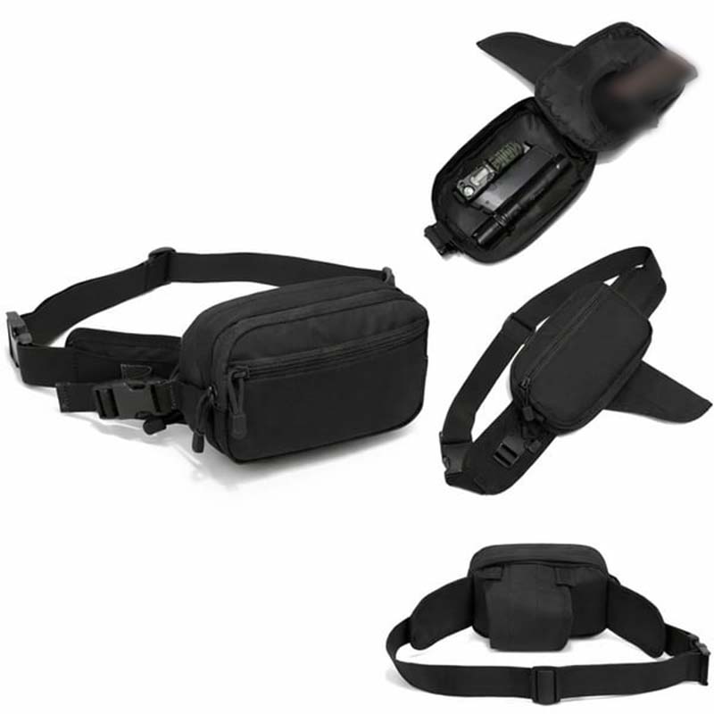 Multifunctional Concealed Carry Hip Bag with Rapid-Access Holster