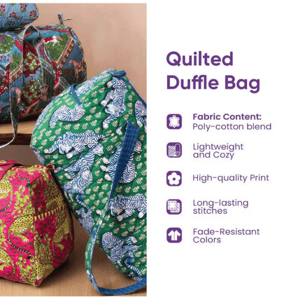 🔥Last Day 49% OFF -🚌👜Hippie Van Quilted Duffle Bag