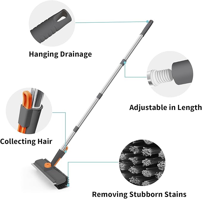 Innovative 3 in 1 Floor Scrub Brush