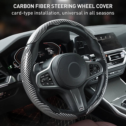 Non-Slip Car Steering Wheel Cover for 15 Inch Wheels