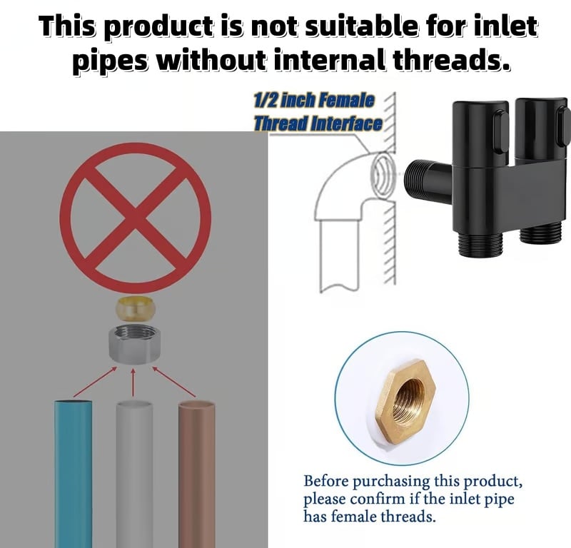 🎉1-In-2-Handheld Out Dual Control Valve Bidet Sprayer for Toilet