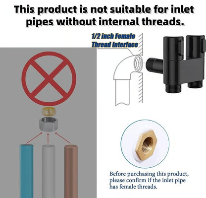 🎉1-In-2-Handheld Out Dual Control Valve Bidet Sprayer for Toilet