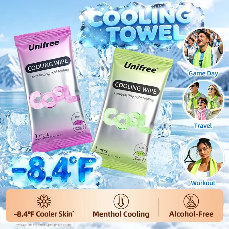 🔥HOT SALE🔥❄️Cooling Towels & XL Menthol Cooling Wipes